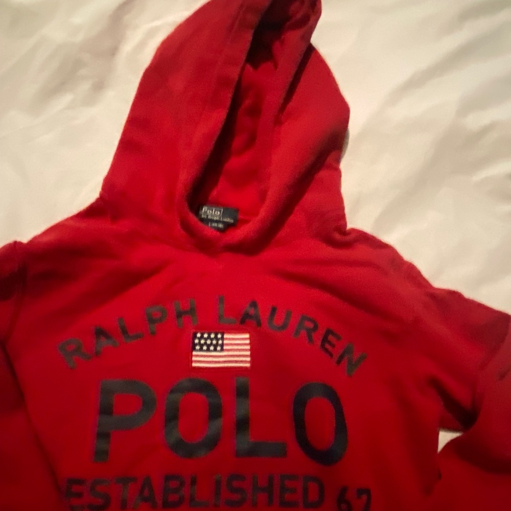 Polo Ralph Lauren Youth red hoodie L